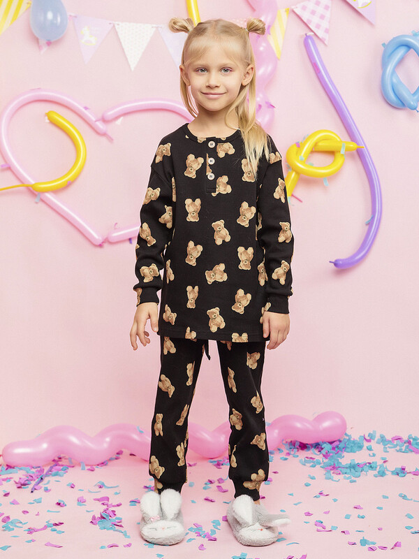 Пижама для девочки свитшот и брюки (037_ОП24)