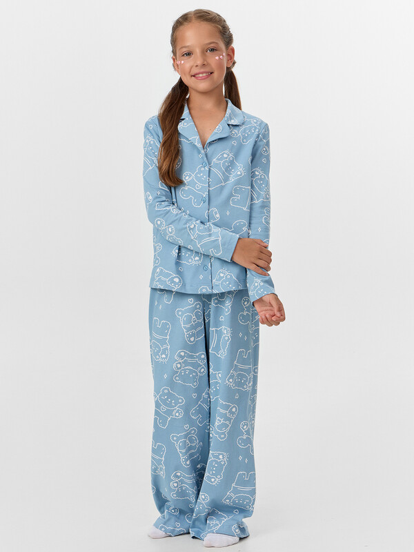 КОМПЛЕКТ ДЛЯ ДЕВОЧЕК (РУБАШКА, БРЮКИ) 567754