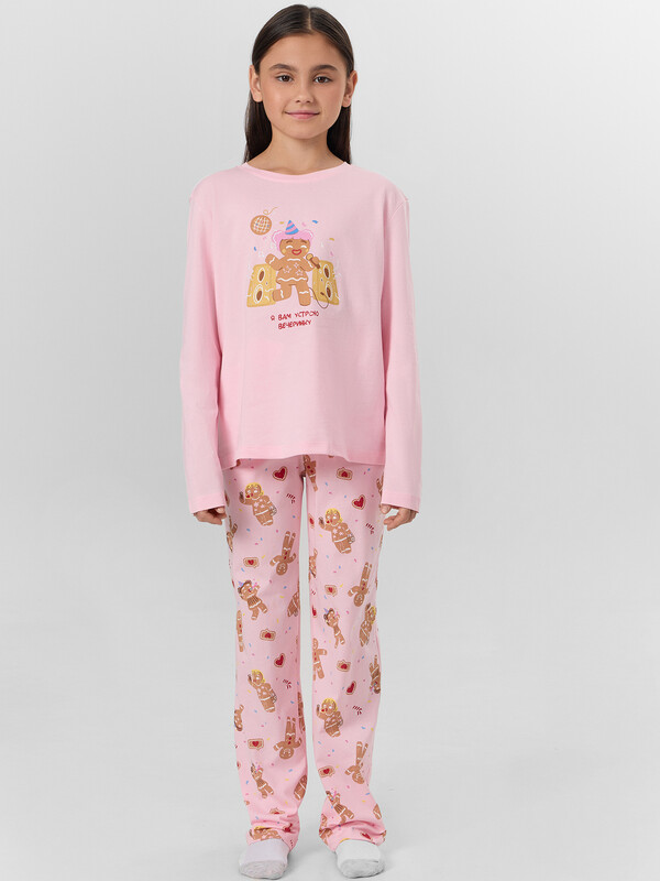 КОМПЛЕКТ ДЛЯ ДЕВОЧЕК (ЛОНГСЛИВ, БРЮКИ) 567755