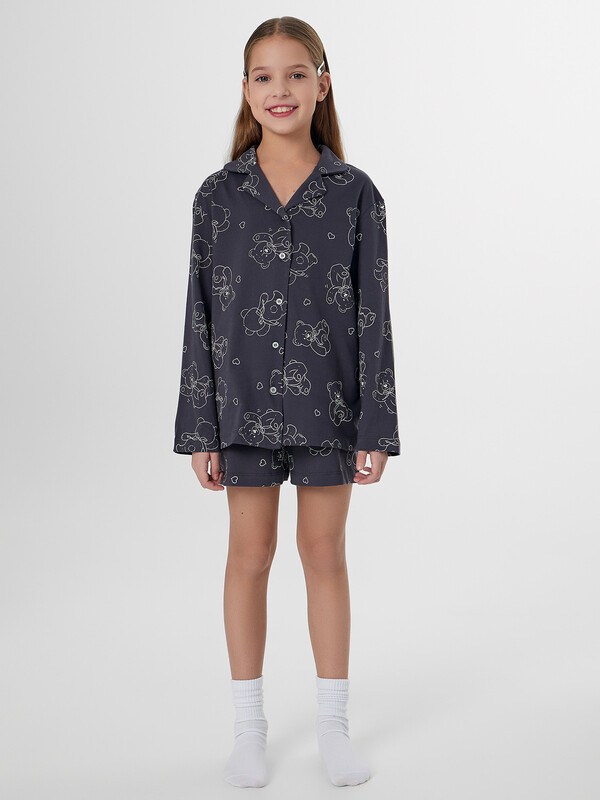 КОМПЛЕКТ ДЛЯ ДЕВОЧЕК (РУБАШКА, ШОРТЫ) 567763