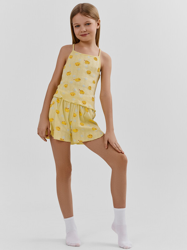 КОМПЛЕКТ ДЛЯ ДЕВОЧЕК (ТОП, ШОРТЫ) 567766