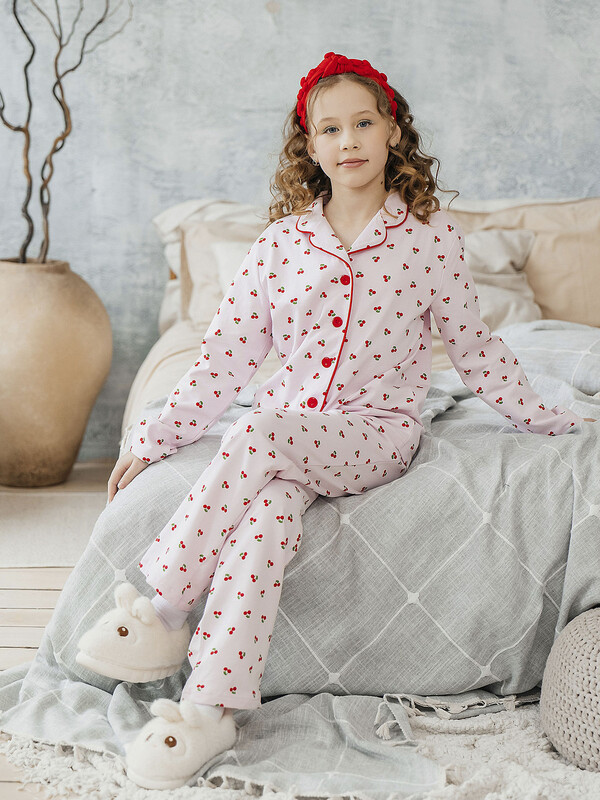 Комплект для девочки (футболка дл.рукав  брюки)