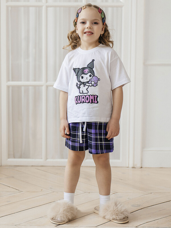 Комплект для девочки (футболка и и шорты)