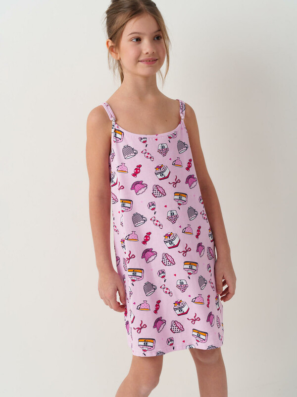 Сорочка ночная трикотажная для девочек