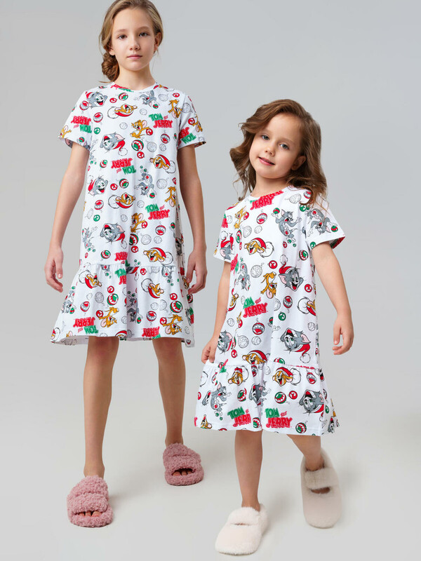 Сорочка ночная трикотажная для девочек