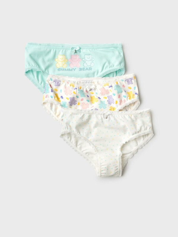 Трусы трикотажные для девочек, 3 шт в комплекте