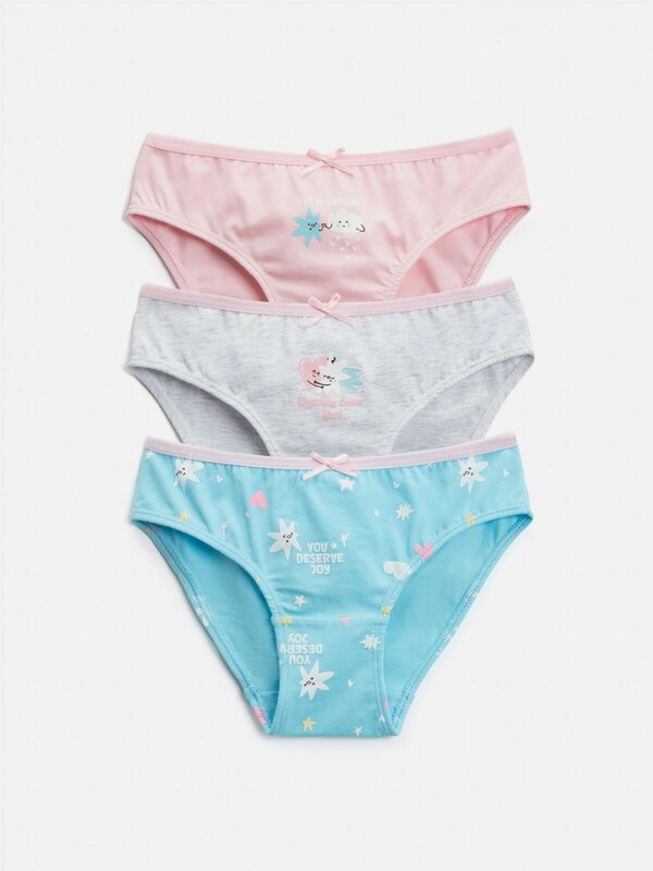 Трусы детские для девочек в наборе из 3шт Dblnya