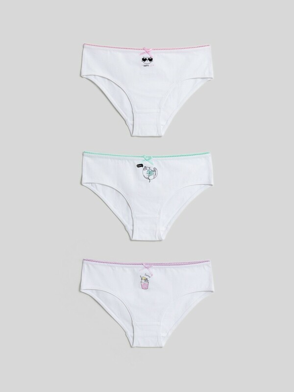 Трусы детские для девочек в наборе из 3шт Shirlir
