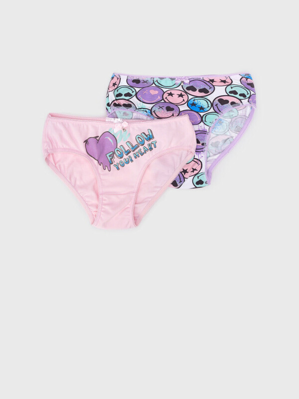 Трусы трикотажные для девочек, 2 шт в комплекте