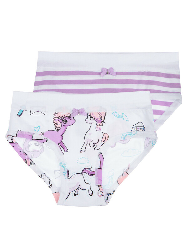 Трусы трикотажные для девочек, 2 шт. в комплекте