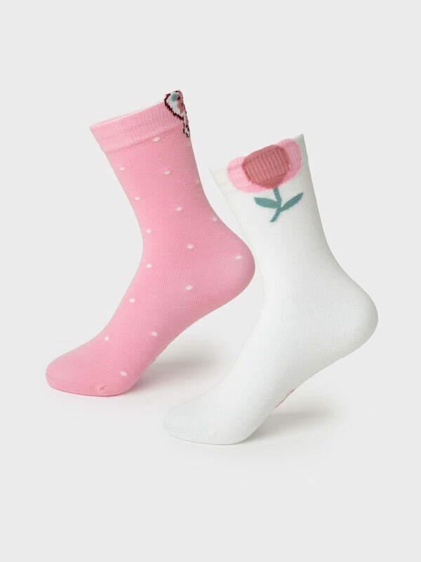 Гольфы детские трикотажные для девочек, 2 пары в комплекте