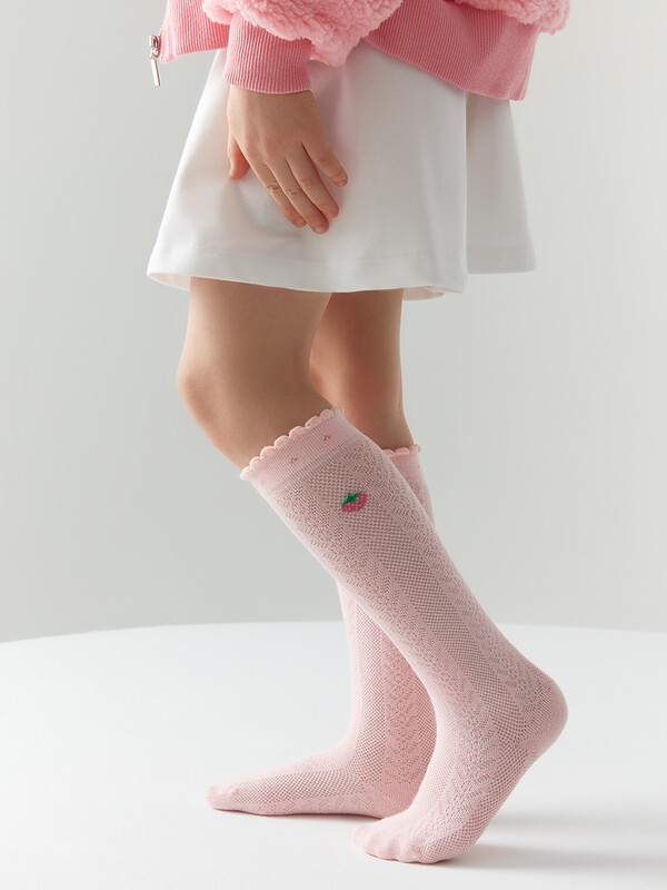 Гольфы Гольфы OMSA kids   Gambaletto 32A01 ажурные с рисунком на резинке и пикотами