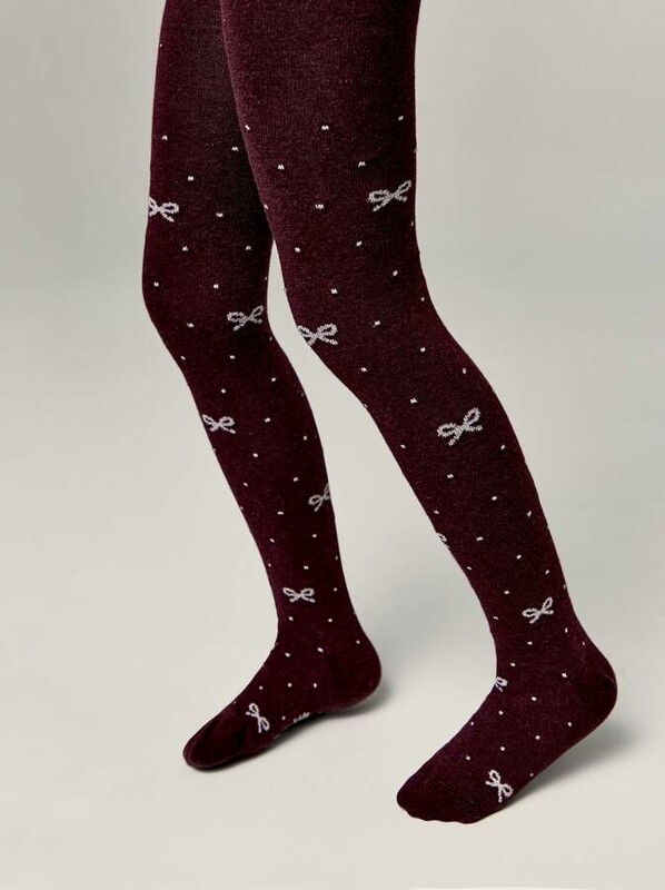 Нарядные Conte-kids Хлопковые колготки TIP-TOP с люрексом