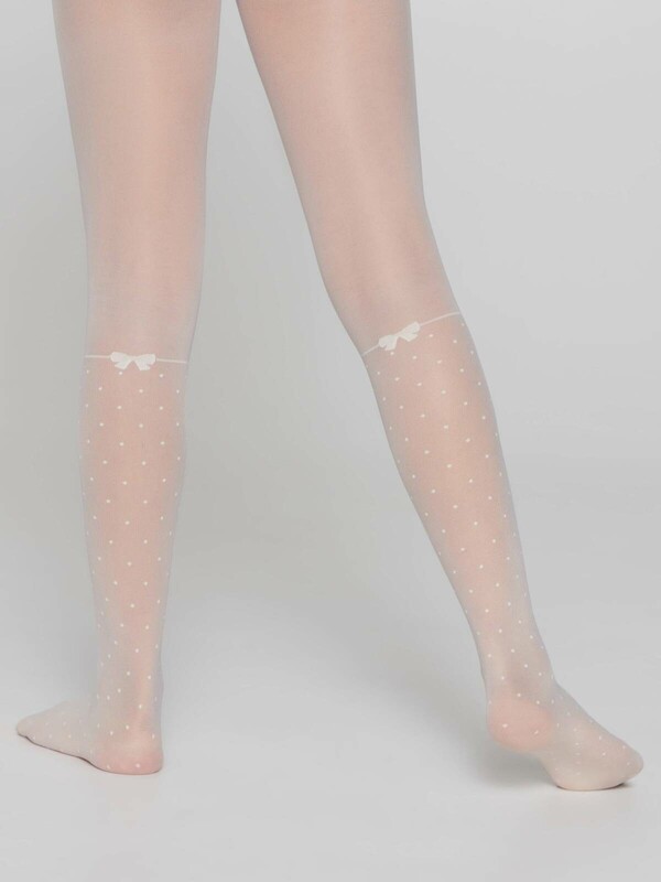 Колготки детские CONTE Колготки с имитацией гольфов в горошек MILANA