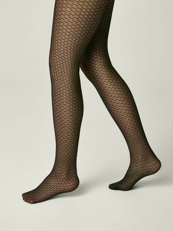 Нарядные CONTE Колготки с ажурным геометрическим рисунком JULIA