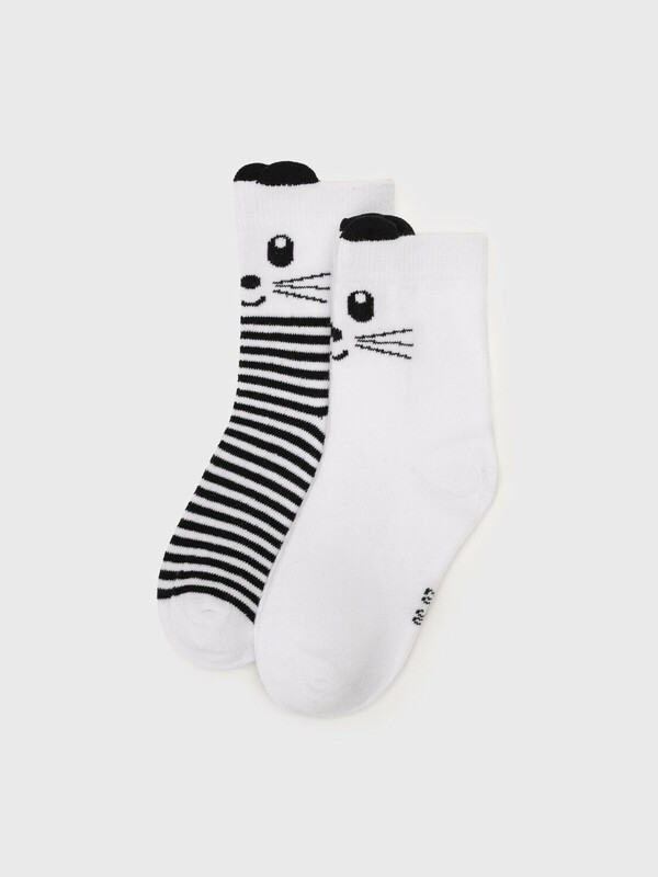 Носки трикотажные для девочек, 2 пары в комплекте