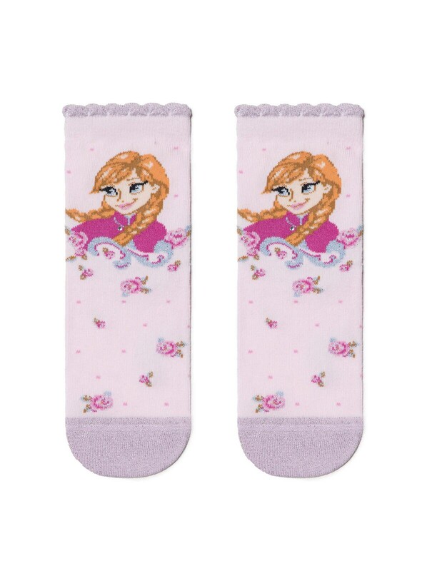 Disney Conte-kids ©Disney Frozen Хлопковые носки с люрексом, стразами и рисунками героев