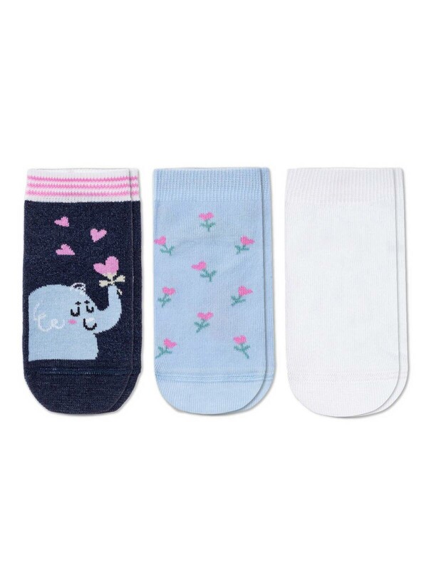 Носки детские CONTE-KIDS TIP-TOP (3 пары) Хлопковые носки 