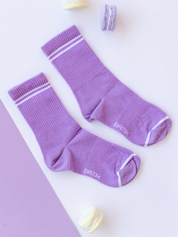 Носки подростковые (T441) сиреневые (6 пар)