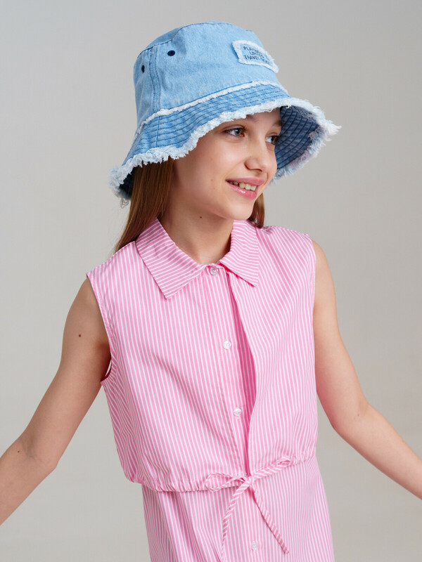 Панама текстильная для девочек