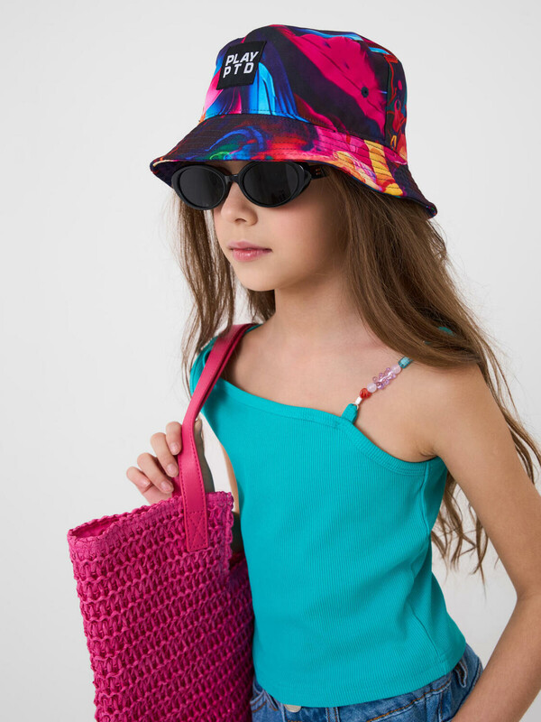 Панама текстильная для девочек