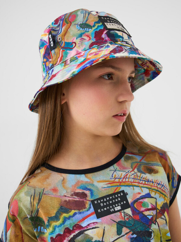 Панама текстильная для девочек