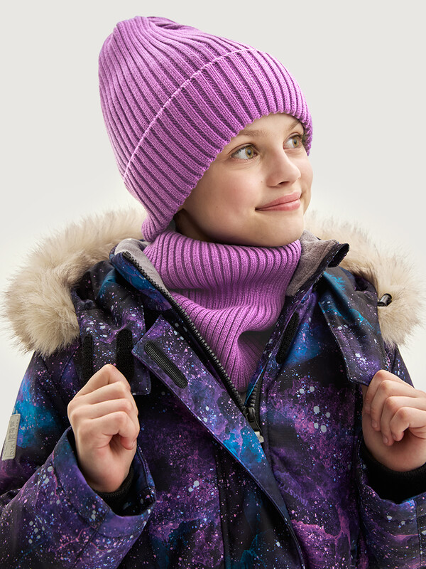 Комплект шапка и снуд  12з17725