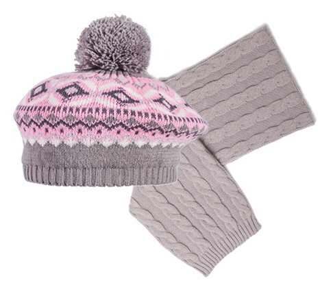 Комплект детский трикотажный ESLI берет и шарф 14С-24СП;14С-26СП