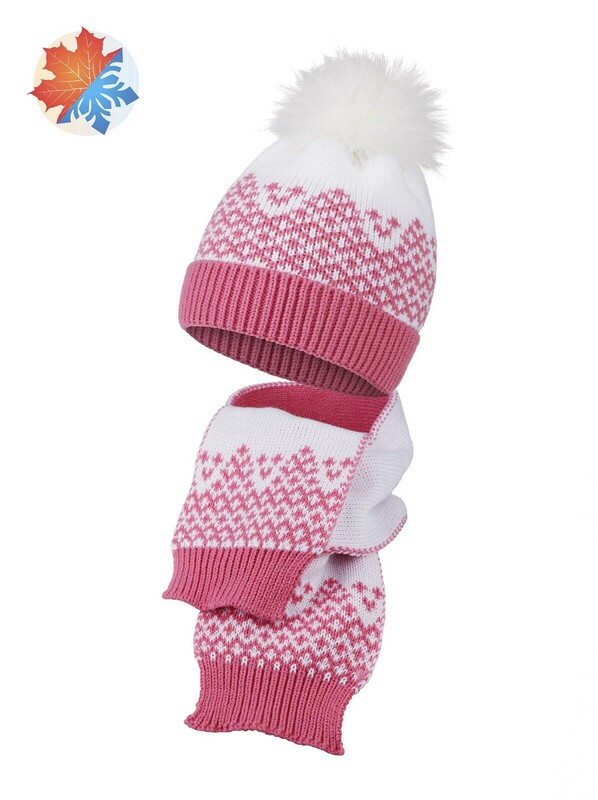Комплект детский трикотажный ESLI Комплект: шапка и шарф 17С-91СП;17С-147СП, 17С-91СП;17С-147СП розо