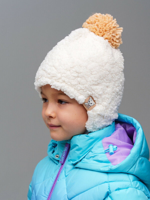 Шапка трикотажная для девочек