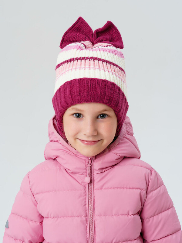 Шапка трикотажная для девочек