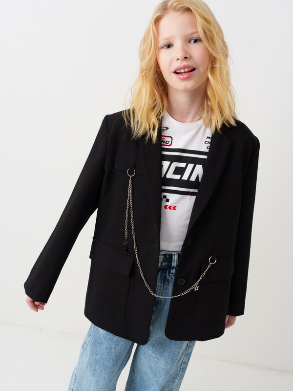 Жакет текстильный для девочек