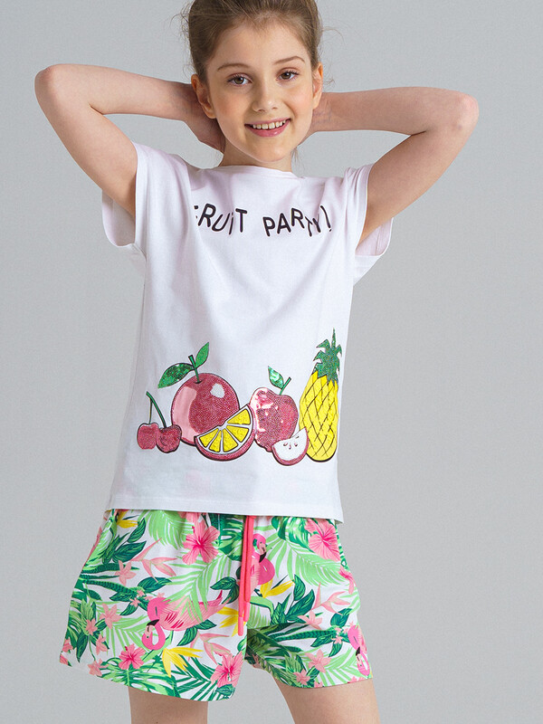 Шорты трикотажные для девочек, 2 шт в комплекте