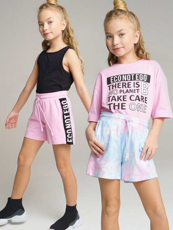 Шорты трикотажные для девочек, 2 шт в комплекте