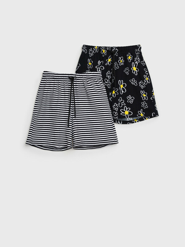 Шорты трикотажные для девочек, 2 шт в комплекте