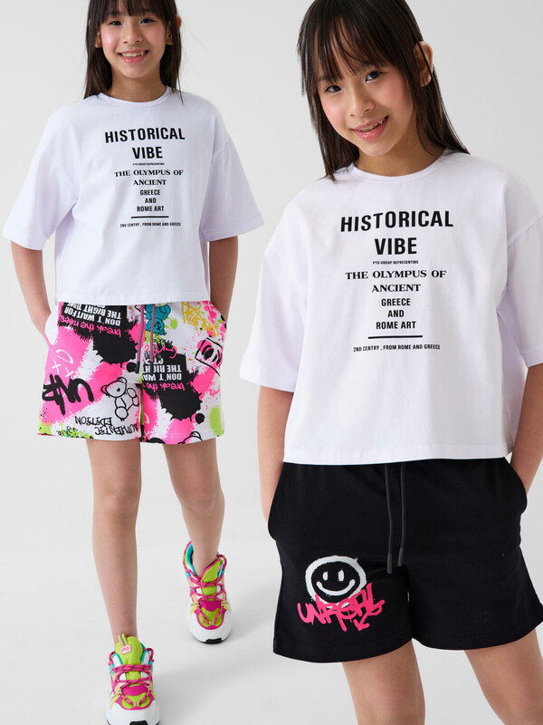 Шорты трикотажные для девочек, 2 шт в комплекте