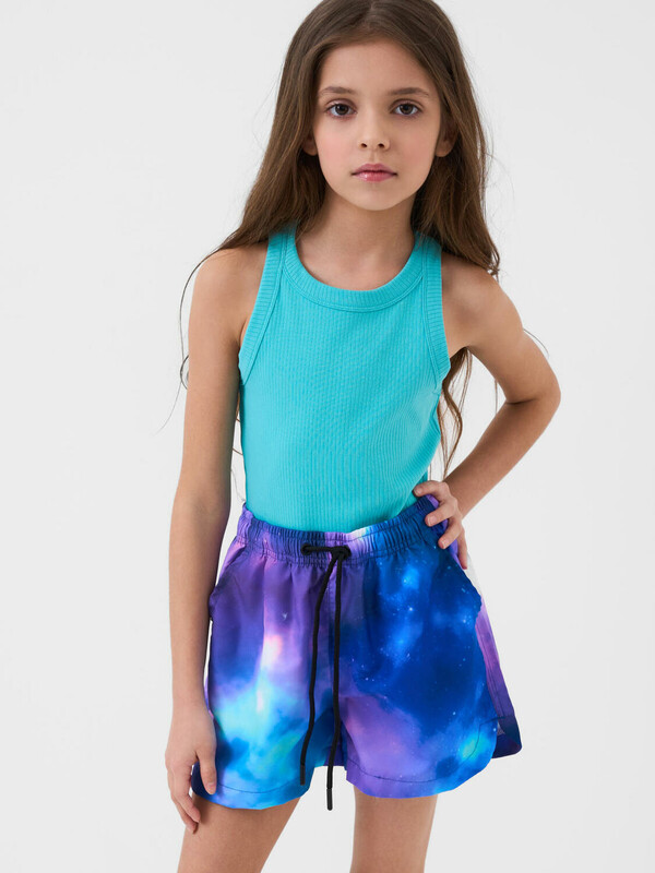 Шорты текстильные пляжные для девочек