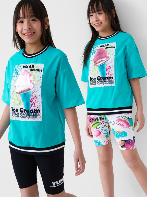 Брюки трикотажные для девочек (легинсы укороченные), 2 пары в комплекте