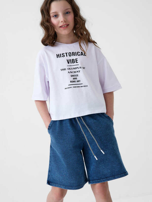 Шорты трикотажные для девочек