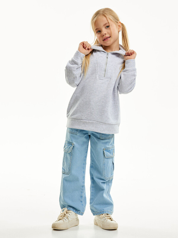 Джинсы карго для девочки (004_ДЛ24)