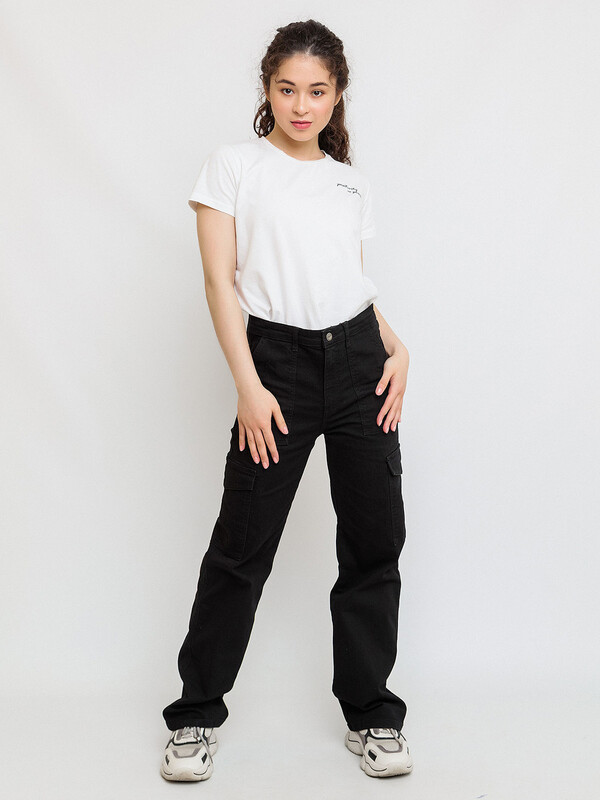 Джинсы карго для девочки (006_ДЛ24)