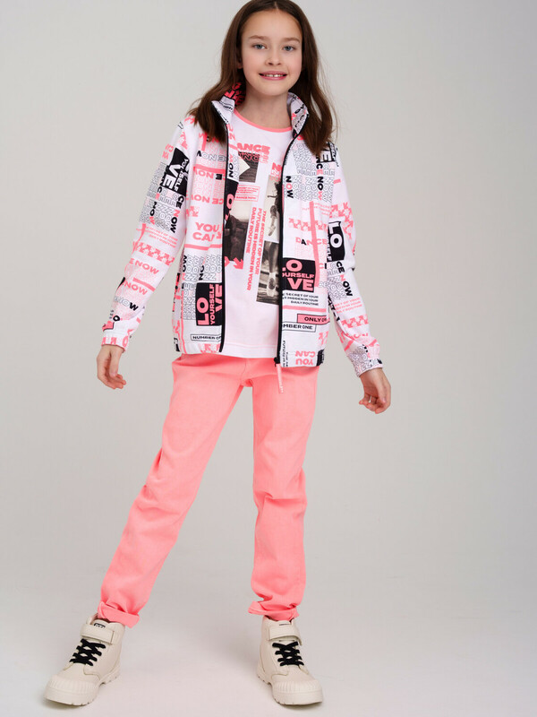 Брюки текстильные для девочек