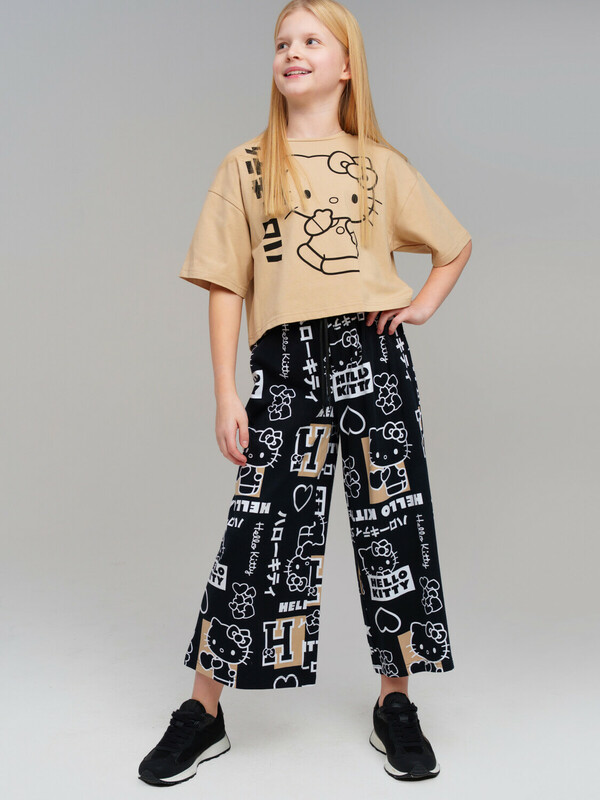 Брюки трикотажные для девочек (кюлоты)