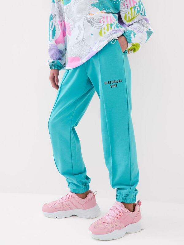 Брюки трикотажные для девочек