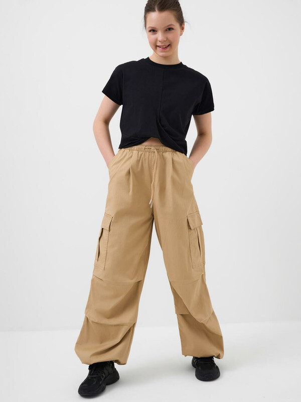 Брюки текстильные для девочек