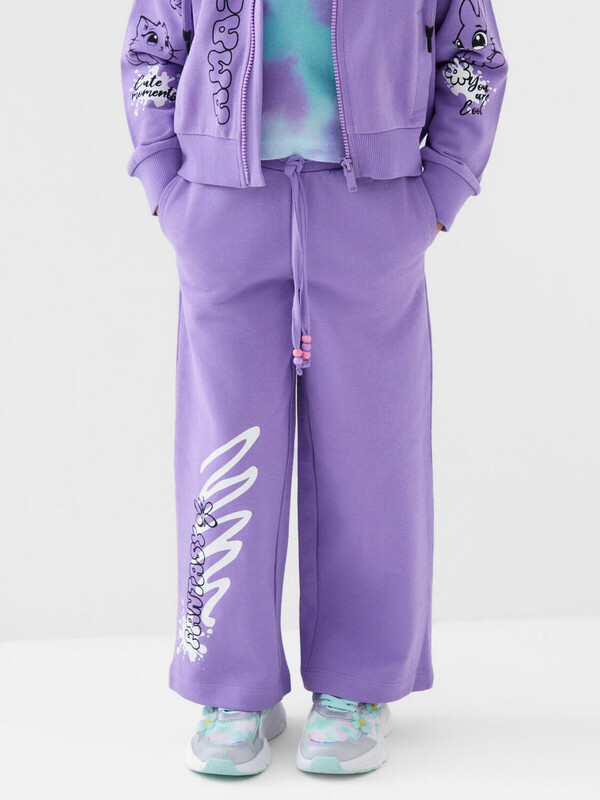 Брюки трикотажные для девочек