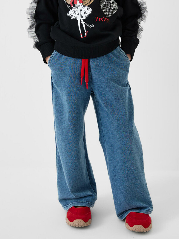 Брюки трикотажные для девочек