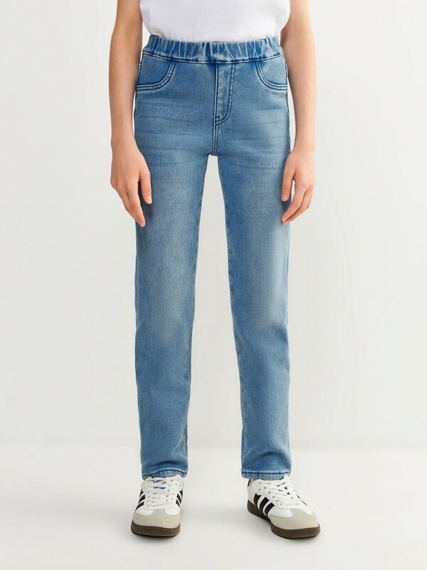 Брюки джинсовые (утепленные) детские для девочек Lama