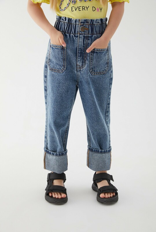 Брюки джинсовые детские для девочек Maki