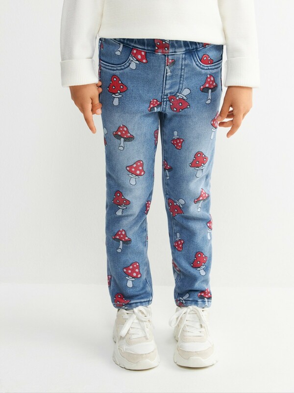 Брюки джинсовые (утепленные) детские для девочек Lama